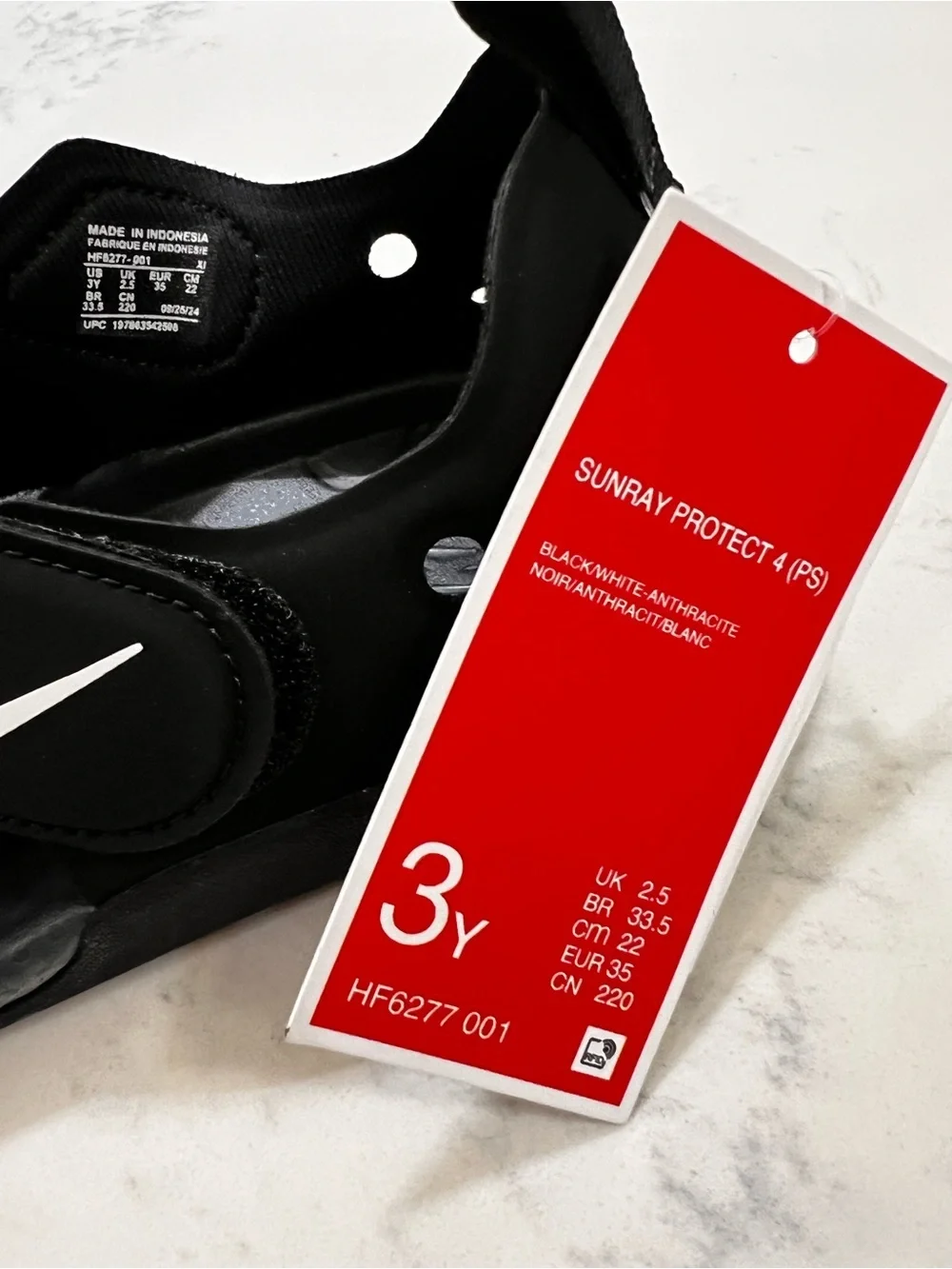 Nike Kids Black Water Shoes with Slip-On Pull Tabs